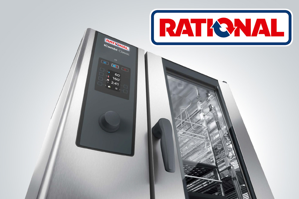 FOUR MIXTE RATIONAL ELECTRIQUE 10 NIVEAUX GN1/1 AVEC SUPPORT