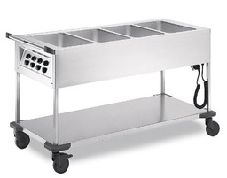 [CHBM4] CHARIOT BAIN MARIE 4 CUVES