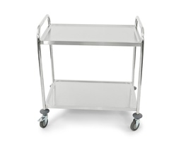 [CHD2] DESSERTE CHARIOT INOX 2 NIVEAUX