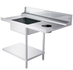 [ALTED] TABLE D'ENTREE LISSE LAVEUSE AVEC BAC  + DOUCHETTE (CONFIG SELON DISPO)