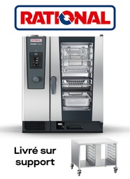 [CO10ER] FOUR MIXTE RATIONAL ELECTRIQUE 10 NIVEAUX GN1/1 AVEC SUPPORT